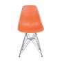 Imagem de Kit 2 Cadeiras Boxbit Dkr Eames Base Cromada Laranja