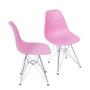 Imagem de Kit 2 Cadeiras Boxbit Dkr Eames Base Cromada Rosa