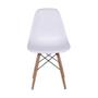 Imagem de Kit 2 Cadeiras Boxbit Dkr Eames Base Em Madeira Branca