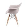 Imagem de Kit 2 Cadeiras Boxbit Dkr Eames Base Em Madeira Fendi