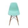 Imagem de Kit 2 Cadeiras Boxbit Dkr Eames Base Em Madeira Tiffany