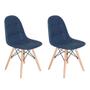 Imagem de Kit 2 Cadeiras Charles Eames Eiffel Botonê Azul Escuro