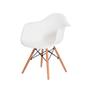Imagem de Kit 2 Cadeiras Charles Eames Eiffel Com Braço Branco