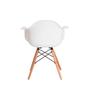 Imagem de Kit 2 Cadeiras Charles Eames Eiffel Com Braço Branco