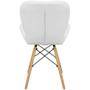 Imagem de Kit 2 Cadeiras Charles Eames Eiffel Slim Wood Estofada - Branca