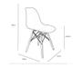 Imagem de Kit 2 Cadeiras Charles Eames Eiffel Vermelha Base Madeira Sala Cozinha Jantar - BERING