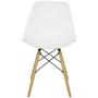 Imagem de Kit 2 Cadeiras Charles Eames Eiffel Wood Design - Branca