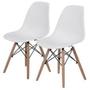 Imagem de Kit 2 Cadeiras Charles Eames Eiffel Wood Design Branca