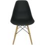Imagem de Kit 2 Cadeiras Charles Eames Eiffel Wood Design - Preta