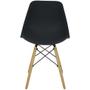 Imagem de Kit 2 Cadeiras Charles Eames Eiffel Wood Design - Preta
