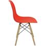 Imagem de Kit 2 Cadeiras Charles Eames Eiffel Wood Design - Vermelha