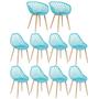 Imagem de Kit - 2 cadeiras Clarice Nest com braços + 8 cadeiras Cleo