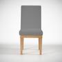 Imagem de Kit 2 Cadeiras De Jantar Estofada Luxo P Mesa Tecido Linho