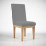 Imagem de Kit 2 Cadeiras De Jantar Estofada Luxo P Mesa Tecido Linho