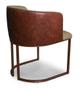 Imagem de Kit 2 Cadeiras De Jantar Florença Compose Linho Castor e material sintético Nozes - Meu Lar Decorações