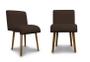 Imagem de Kit 2 Cadeiras De Jantar Madri Suede Marrom - Meu Lar Decorações