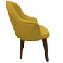 Imagem de Kit 2 Cadeiras Decorativa Lara Suede Amarelo - Dominic Decor