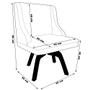 Imagem de Kit 2 Cadeiras Decorativas Sala de Jantar Base Giratória de Madeira Firenze PU Branco Brilho/Natural G19 - Gran Belo