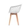 Imagem de Kit 2 Cadeiras Design Eames Wood Web Branca