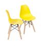 Imagem de Kit 2 Cadeiras Eames Dkr Base Madeira Or Design