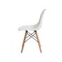 Imagem de Kit 2 Cadeiras Eames Eiffel Com Base De Madeira Assento