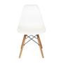 Imagem de Kit 2 Cadeiras Eames Eiffel Com Base De Madeira Assento