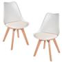 Imagem de Kit 2 Cadeiras Eames Eiffel Leda Saarinen Design Branco Para