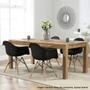 Imagem de Kit 2 Cadeiras Eames Eifflel com Braço Daw de Madeira com Assento Preto