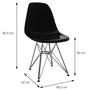 Imagem de Kit 2 Cadeiras em PP Base Metal Dkr OR Design Rosa/Cromado
