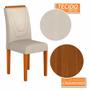 Imagem de Kit 2 Cadeiras Estofadas Lima Wood Cinamomo/bege - Móveis Arapongas