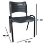 Imagem de Kit 2 Cadeiras Iso Fixa Empilhável Ideal Para Recepção Salão Igreja Escritório