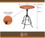 Imagem de Kit 2 Cadeiras + Mesa Rústica de Madeira e Ferro Preço Promocional