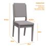Imagem de Kit 2 Cadeiras para mesa de Jantar Carol Imbuia/Preto New Ceval