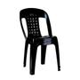 Imagem de Kit 2 Cadeiras Plásticas Empilhável Bistrô Preta Arqplast