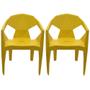 Imagem de Kit 2 Cadeiras Poltrona Com Apoio De Braço Diamond Futurista Com NF