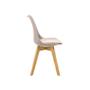 Imagem de Kit 2 Cadeiras Saarinen Wood Com Estofamento Várias Cores