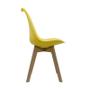 Imagem de Kit 2 Cadeiras Siena Amarelo Polipropileno Couro Fratini