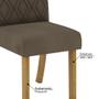 Imagem de Kit 2 Cadeiras Vita Estofadas com Tecido Suede - Nature/Marrom Claro