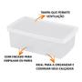 Imagem de Kit 2 Caixa De Sapato Transparente Para Organizar - Grande