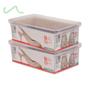 Imagem de Kit 2 Caixa De Sapato Transparente Para Organizar - Média