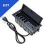 Imagem de Kit 2 Caixas De Tomadas 7 Bl 4 Tom 10A 2USB (1 Tipo C) Rj-45