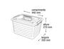 Imagem de Kit 2 Caixas Organizadoras Container Com Rodas 30 Litros