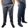 Imagem de Kit 2 Calça Helanca Masculina Jogger Moda Academia Treino Flanelado