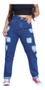 Imagem de Kit 2 Calça Jeans Feminina Semi Baggy Sem Elastano Cos Alto