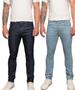 Imagem de kit 2 Calça Jeans  Masculina Skinny com Laycra linha Primium