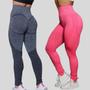 Imagem de Kit 2 Calça legging Academia Levanta Bumbum fitness