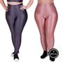 Imagem de Kit 2 Calça Legging Cintura Alta Plus Size de Academia Fitness 46 48 50  - KIT 2 LAURA ROSÊ CINZA