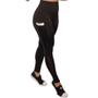 Imagem de Kit 2 Calça Legging Feminina De Academia Com Bolso Lateral Cintura Alta Fitness Zero Transparência