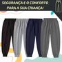 Imagem de Kit 2 Calça Moletom Flanelada Infantil Menino Menina elastico 2 Ao 10