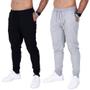 Imagem de Kit 2 Calça Moletom Fristyle Com Bolso Masculina Adulto